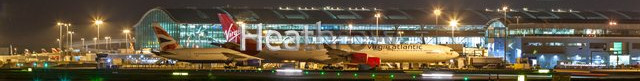 Heathrow airport banner