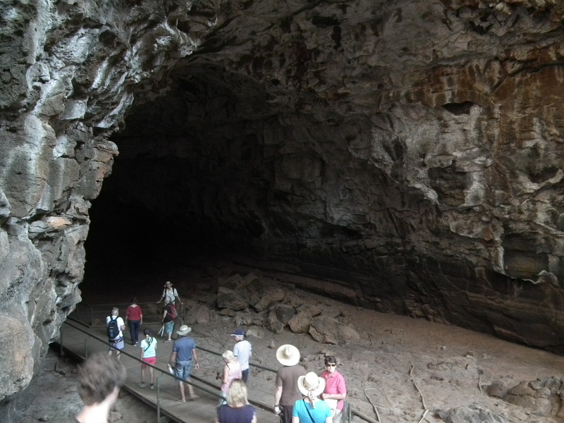 Entry to a lava tube