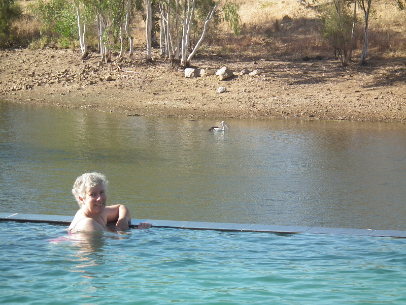 Sue swimming