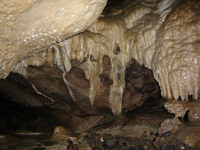 Interior of cave