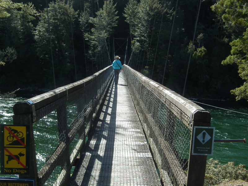 Sue on bridge