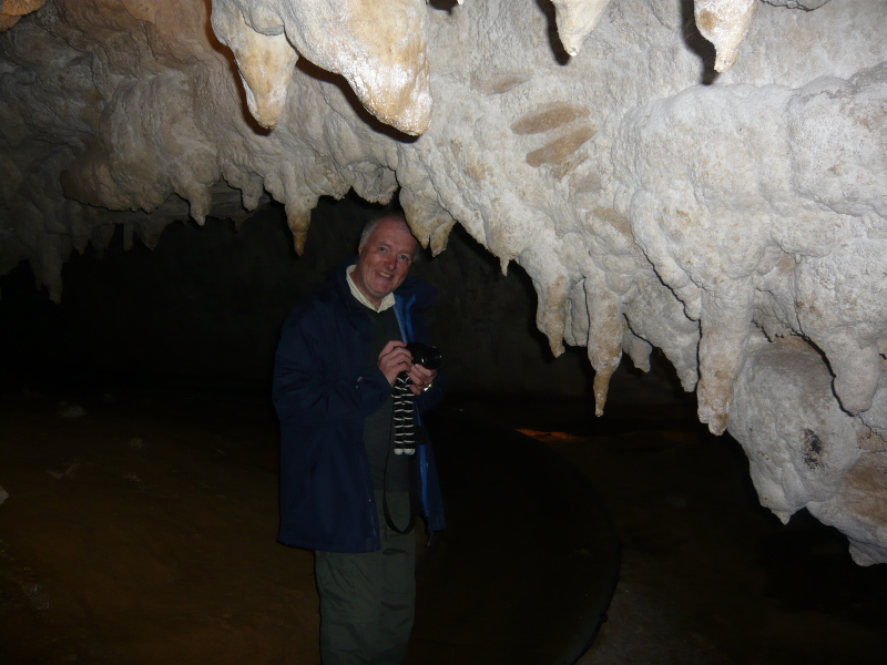 David in cave