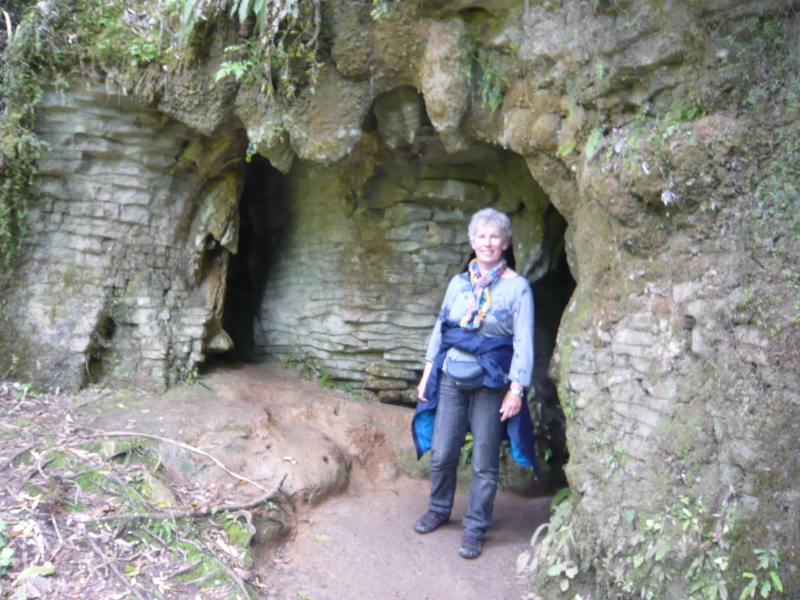 Sue outside caves